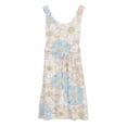 thumbnail image 4 of Ruyang Dresses for Teen Girls Flower Print Crew Neck Sleeveless Tank Dresses Summer A-line Swing Beach Vacation Sundress, 4 of 4