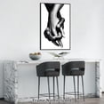 thumbnail image 4 of Canvas Wall Art Couple Hand In Hand Canvas Print Artwork Lover Wall Art Paintings Modern Picture Print Unframed for Living Room Dinning Room Bedroom Bathroom Home Decor 12x18inch, 4 of 6