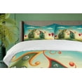 thumbnail image 4 of Ambesonne Feminine Duvet Cover Sets, Heart Shaped Trees Red, 2-King, Green and Red, 4 of 6