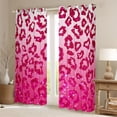 thumbnail image 2 of Feelyou Pink Cheetah Print Black Out Curtains, Polkadots Curtains Pack of 2 (42x63 Each), 2 of 6