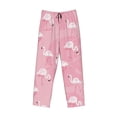thumbnail image 4 of Disketp Pink Flamingos And Flowers Men'S Pajama Pants - Ultra Soft Fleece Sleep And Lounge Pants (Size: S-Xxl), 4 of 9
