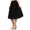 Black, variant on Evanese Women's Cotton Knee Length A Line Skirt with Front Pockets with Ribbon