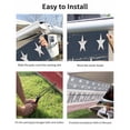 thumbnail image 7 of 4th of July RV Awning Sun Shade Screen 9'X15.3' American Flag Mesh Sunscreen Vintage Stars Blue White Red Stripe Awning Shade Screen with Zipper UV Blocker Completed Kits for RV Motorhome Camper, 7 of 7