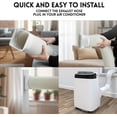 thumbnail image 6 of Wpond 12000 BTU 3-in-1 Cools up to 450-550 Sq.Ft Portable Air Conditioner, White, 6 of 8
