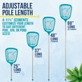 thumbnail image 4 of U.S. Pool Supply Swimming Pool 5 Foot Leaf Skimmer Net with 4 Aluminum Pole Sections - 6" Deep Ultra Fine Mesh Netting Bag Basket for Fast Cleaning of the Finest Debris - 60" Long, Clean Spas, Ponds, 4 of 4