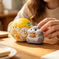 thumbnail image 6 of Hamster Collectible Figure Toy, Lucky Fortune Theme Blind Capsule, 1 Random Piece PVC Figurine, Desktop Decoration Ornament for Collectors and Kids Hobby, 6 of 6