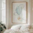 thumbnail image 5 of Blue Hot Air Balloon, Elephant, Safari Animals, Jungle Animals, Boy Nursery - Illustration Watercolor Hot Air Balloon Whimsical Animal Stars Oak Framed Wall Art Print 16 x 20 inches, 5 of 12