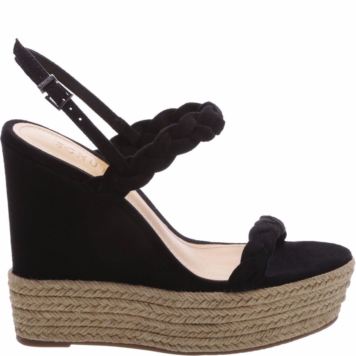 Buy > black wedge sandals walmart > in stock