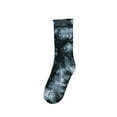 thumbnail image 2 of VLOOCKLW Couple Matching Mid Calf Socks 2 Pair – Men's Women's Tie Dye Hip Hop Socks, Street Skateboarding Casual Socks for Fall & Winter, 2 of 4