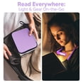 thumbnail image 2 of Lámpara de lectura EastPin Neck, color morado, con funda de almacenamiento recargable, 2 of 8