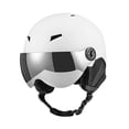 thumbnail image 1 of Casco de esquí ajustable y transpirable para mujeres y hombres, cómodo y antivaho. Gafas de esquí. Blanco, 1 of 9