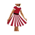 thumbnail image 4 of Mialoley Women's Dress, Christmas Style Pattern Short Sleeve Round Neck Dress, 4 of 7