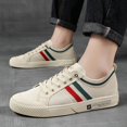 thumbnail image 3 of WANWEISI Men's Breathable Lightweight Sneakers Compatible for & Gym - Low-Top Lace-Up Athletic with Cushioned Insole, PVC Sole, Round Toe & Minimalist // Colorway - - Casual Wear for, Daily Use, 3 of 9