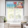 thumbnail image 3 of Merry Christmas Kitchen Curtains and Valances Set, Nude Santa Claus Basking Ocean Beach Rod Pocket Window Valance 18 Inch Window Curtain Panels for Living Room Bedroom Laundry, 27.5x36in, 3 Pieces, 3 of 7