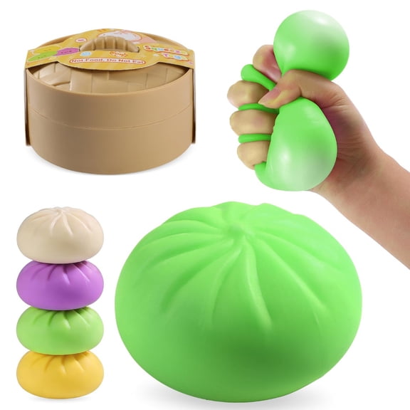 Mystery dumpling squishy sensory toy, stress relief fidget, Easter gift for kids adults teens basket stuffer.
