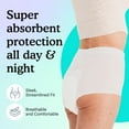 thumbnail image 2 of Because Overnight Absorbency Pull Ups - Adult Disposable Incontinence Underwear, Extra Absorbent Nighttime Pull Ups for Men and Women, White, S/M, 80 Count (4 Packs of 20), 2 of 5