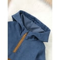 thumbnail image 5 of 5T Toddler Baby Boys Clothes Baby Boys Outfits 5T Baby Boys Long Sleeve Hooded Top Pants 2PCS Set Blue, 5 of 7