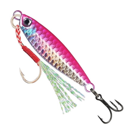 10g/20g Far Casting Jigs Sinking Fishing Baits Metal Cast Jigging Spoon Lures Spinnerbait with Treble Hook Spinner Baits