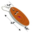 thumbnail image 4 of Sesame Street Snuffleupagus Face Floating Keychain Oval Foam Fishing Boat Buoy Key Float, 4 of 5