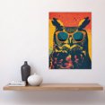 thumbnail image 4 of Artery8 Cool Owl Sunglasses Funky Bird Fun Portrait For Living Room Large Wall Art Poster Print Thick Paper 18X24 Inch, 4 of 5