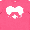 thumbnail image 4 of Inktastic Mustache Heart Youth T-Shirt, 4 of 5