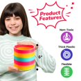 thumbnail image 3 of Juguete con resorte helicoidal Bedwina Jumbo Rainbow de 15 cm para niños de 2 años o más, 3 of 5