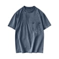 thumbnail image 3 of Short Sleeve T Shirt For Men Round Neck Pocket Relaxed Fit Summer Casual Wear Versatile Lightweight Comfortable Top, 3 of 4