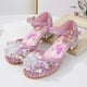 thumbnail image 2 of Princess Summer Anna Zapatos para niños para niñas Zapatos de cuero para niños Elsa Dancing High Heels Chaussure Enfants Sandals Party Shoes35-Insole 21.5CM Gao Jinjia LED, 2 of 2