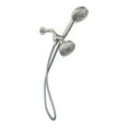 thumbnail image 3 of Moen Hydro Energetix Spot Resist Brushed Nickel Showerhead and Handheld Shower, 200C0SRN, 3 of 16