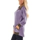 thumbnail image 3 of Blusa femenina de manga raglán, sudadera de mujer con cuello en V, sudadera de manga raglán larga, sudadera con empalme de color, máxima confiabilidad, 3 of 6