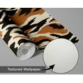 thumbnail image 6 of S4Sassy Animal Print Wallpaper - Removable Walls Covering, 25" x 60" Self-Adhesive Vinyl Wall Paper, Decorative Wallwrap, Easy DIY Walls Covering For Bedroom, Living Room, Living Spaces - Brown, 6 of 9