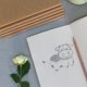 thumbnail image 5 of Paquete de 5 cuadernos de bocetos en blanco para viajeros, estudiantes, oficina, cuaderno diario, cuaderno Hy, 5 of 5