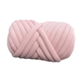 thumbnail image 4 of Hilo grueso, hilo grueso voluminoso, nudo trenzado suave tejido a mano, hilo tubular gigante, Rosa, 4 of 9