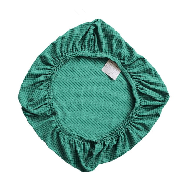 Destyer Chair Cushion Cover Seat Covers Backrest Protector Elastic Soild Color Adjustable Dirt-Resistant Hotel Kitchen Chairs Green 1Set