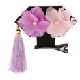 thumbnail image 4 of Niñas Princesa Flor Pinzas para El Cabello Pinzas Pinzas - Púrpura Sunnimix Pinza para el pelo con borlas para niñas y niños, 4 of 8