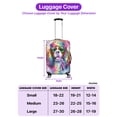 thumbnail image 5 of Hippie Cavalier King Charles Spaniel Portrait Watercolor Tie-Dye Vintage Styles Travel Luggage Cover Dog Lover Gifts Suitcase Dust Protective Decor - 00014, 5 of 5