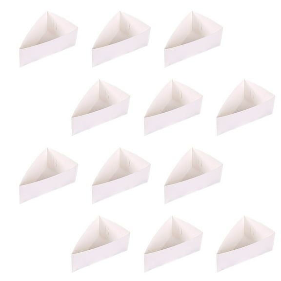 White Paper Cake Boxes for Food Wrapping and Storage Suitable for Parties and Picnics 20 Pcs