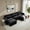 Black(113"U-Shaped), variant on Howcool 113" Modular Sectional Sofa , 3 Seater L-Shaped Cloud Couch with Movable Ottoman, USB Charging Ports & Side Pockets, Sectional couchs for Living Room,Chenille Fabric,Green