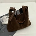 thumbnail image 3 of Women Suede Hobo Bag Magnetic Closure Shoulder Bag Retro Handbag (Ladies Portable Casual Bag), 3 of 10