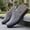 Grey, variant on Men's Slip-On Low-Top Casual Shoes Daily Wear - Minimalist Round-Toe Design (No Laces) - Lightweight Non-Slip Outdoor Sneakers with Cushioned PU Sole, Black/White Traction Tread for, Walking
