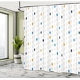 thumbnail image 4 of Ambesonne Modern Shower Curtain, Geometric Polka Dot Pattern, 69"Wx84"L, Pale Almond, 4 of 4