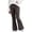 Grey, variant on CPNG Girls Leopard Print Flare Pants Elastic Waist Slim Fit Bell‑Bottom Trousers Casual Pants for Kids Daily Outdoor Wear