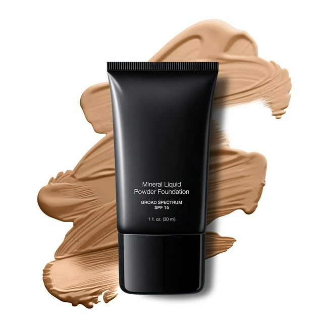 Base JOLIE en polvo líquido mineral SPF 15, 30 ml, color nude claro