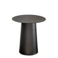 thumbnail image 2 of 17.7"W Black Mid Century Modern Metal Single Round Coffee Table, 2 of 5