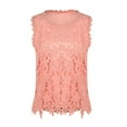 thumbnail image 3 of Julycc Womens Lace Crochet Sleeveless Vest Tank Top Summer Blouse Shirt, 3 of 5