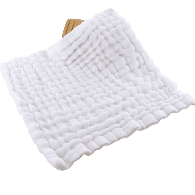 XmhyTop Toallitas de saliva para bebés, blancas, suaves y absorbentes de agua, muy adecuadas para el cuidado de bebés, 5 piezas