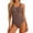 A175 Green, variant on One Piece Swimsuits for Women Ribbed Texture Scalloped Trim Scoop Neck Monokini Tummy Control High Cut Bathing Suits Flattering Slimming Swimwear