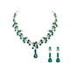 thumbnail image 5 of BRIGHTFUFU 1 juego de collar y aretes de moda conjunto de joyas de diamantes de imitación de novia accesorios de vestido de novia para mujer (verde), 5 of 7