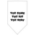 thumbnail image 3 of Pet and Dog Bandana Screen Printed, "You Come, You Sit, You Stay", 3 of 10