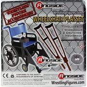 Wheelchair Playset (Blue) - Ringside Exclusive Ringside Collectibles Wrestling Action Figure Accessories